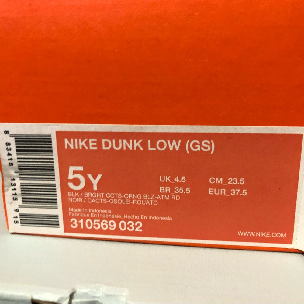 Nike Dunk Low “Orange Blaze Cactus” (2007) - Picture 2 of 2